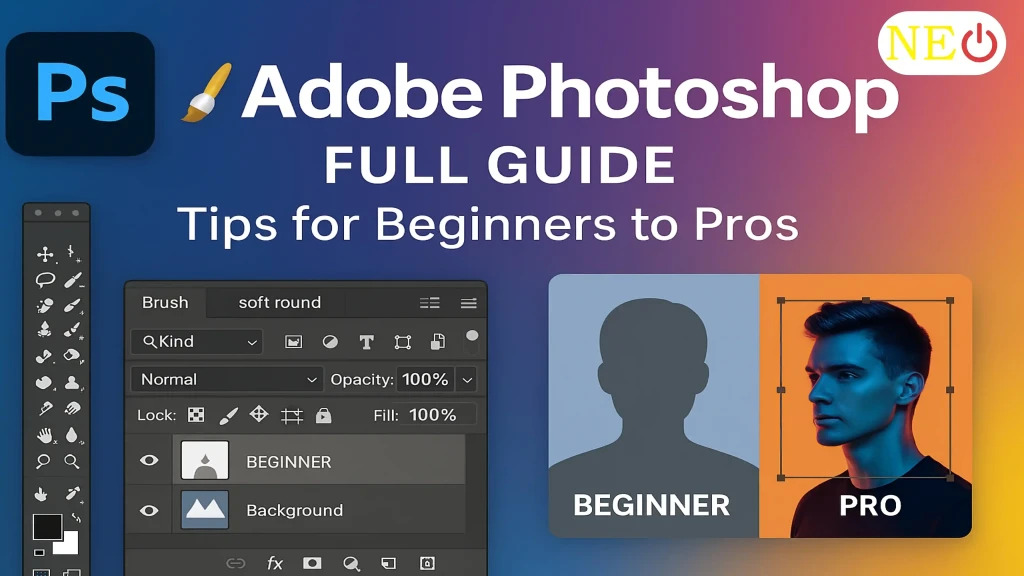Adobe Photoshop Full Guide: Tips for Beginners to Pros