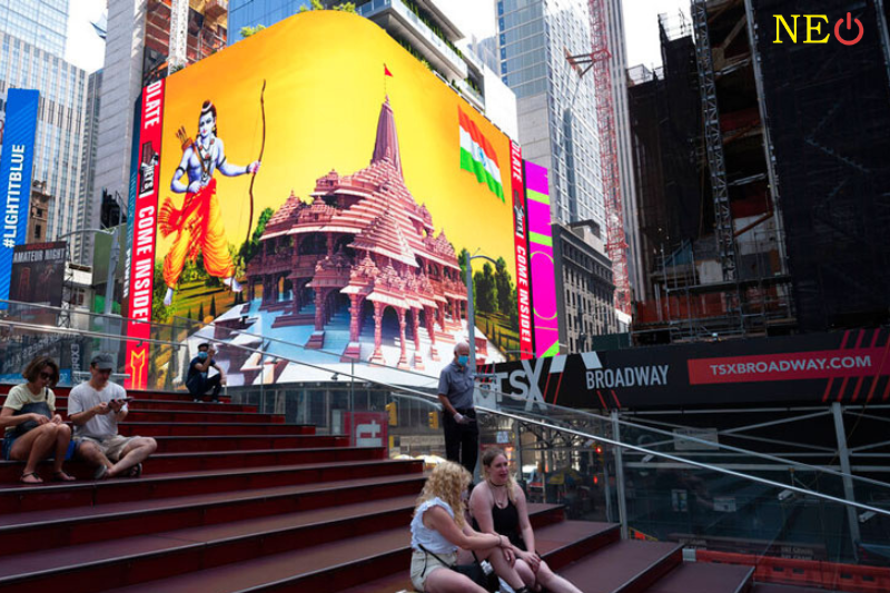 Ram Mandir Abhishek will be telecasted from Times Square in New York