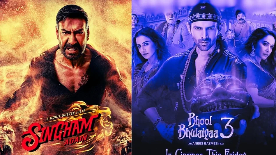 Singham Again vs Bhool Bhulaiyaa 3