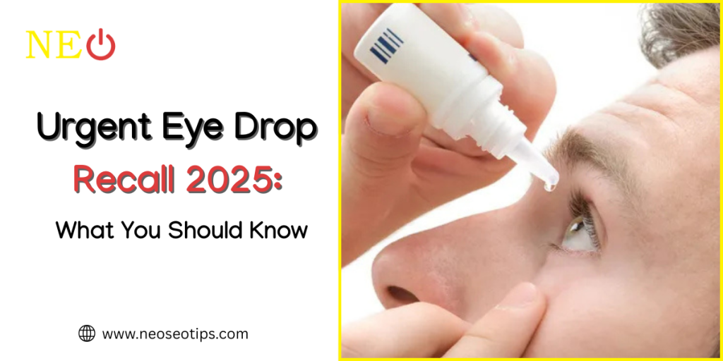 Urgent Eye Drop Recall 2025: What You Should Know!