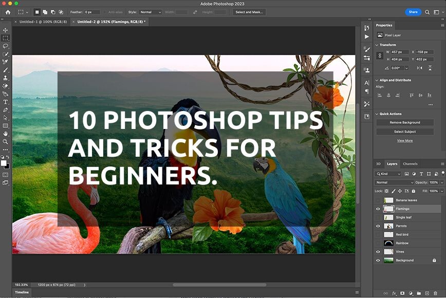 10 Photoshop Tips and Tricks for Beginners.